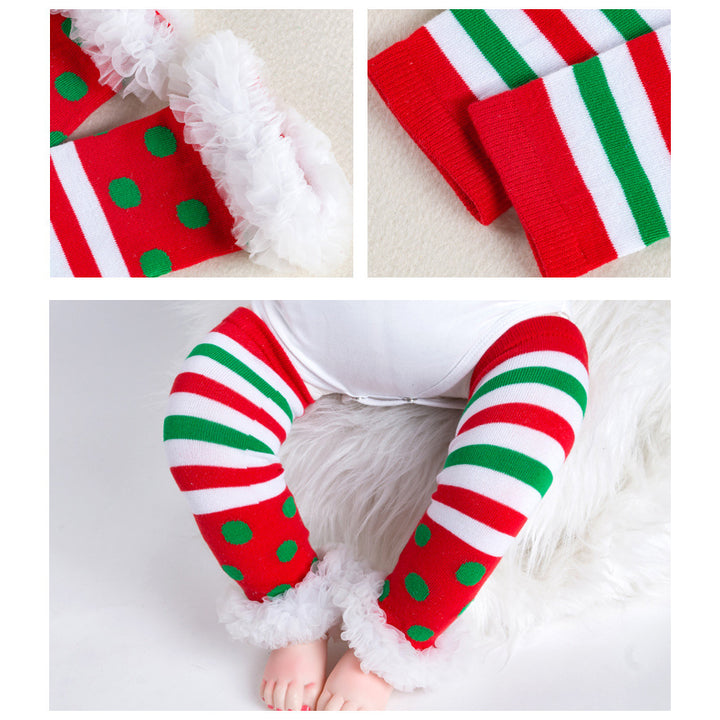 Baby Girl Christmas Outfit Christmas Socks - 1124 - quixoticmuses