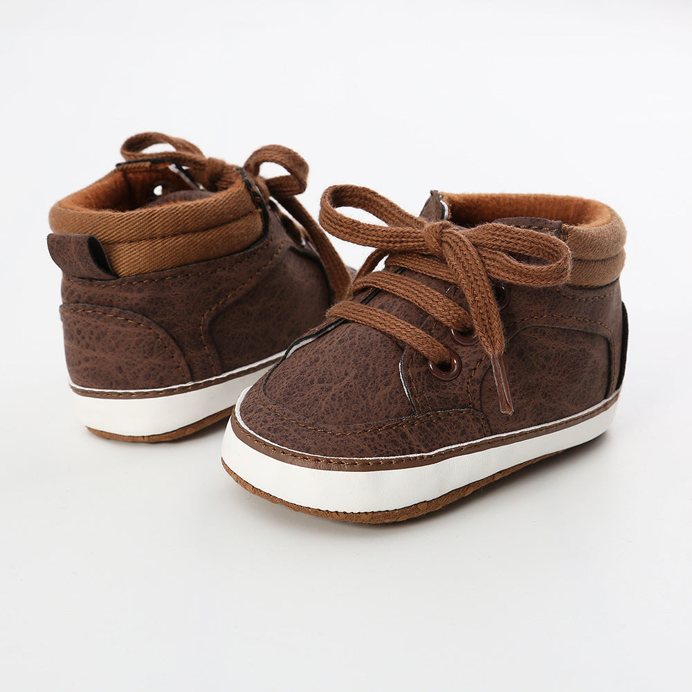 Baby Boy PU Leather Sneakers - 0912 - quixoticmuses