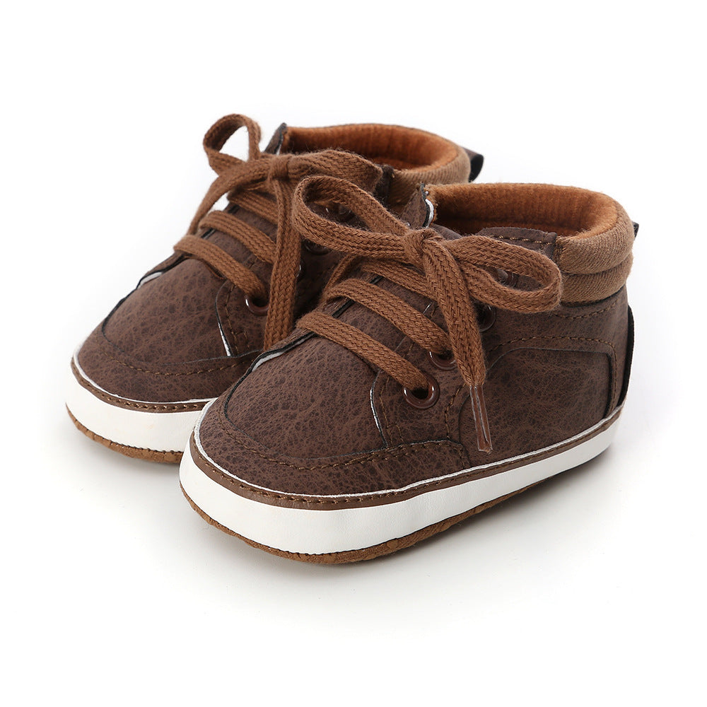 Baby Boy PU Leather Sneakers - 0912 - quixoticmuses