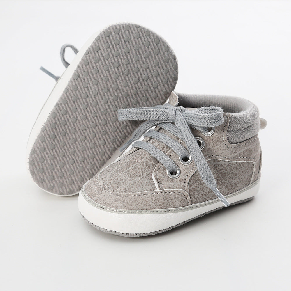 Baby Boy PU Leather Sneakers - 0912 - quixoticmuses