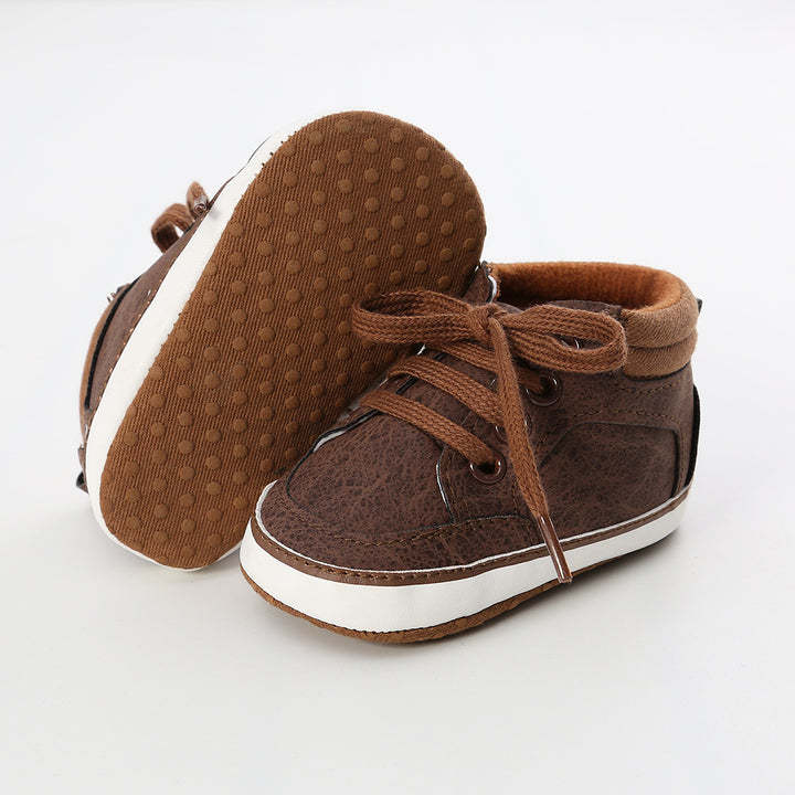 Baby Boy PU Leather Sneakers - 0912 - quixoticmuses