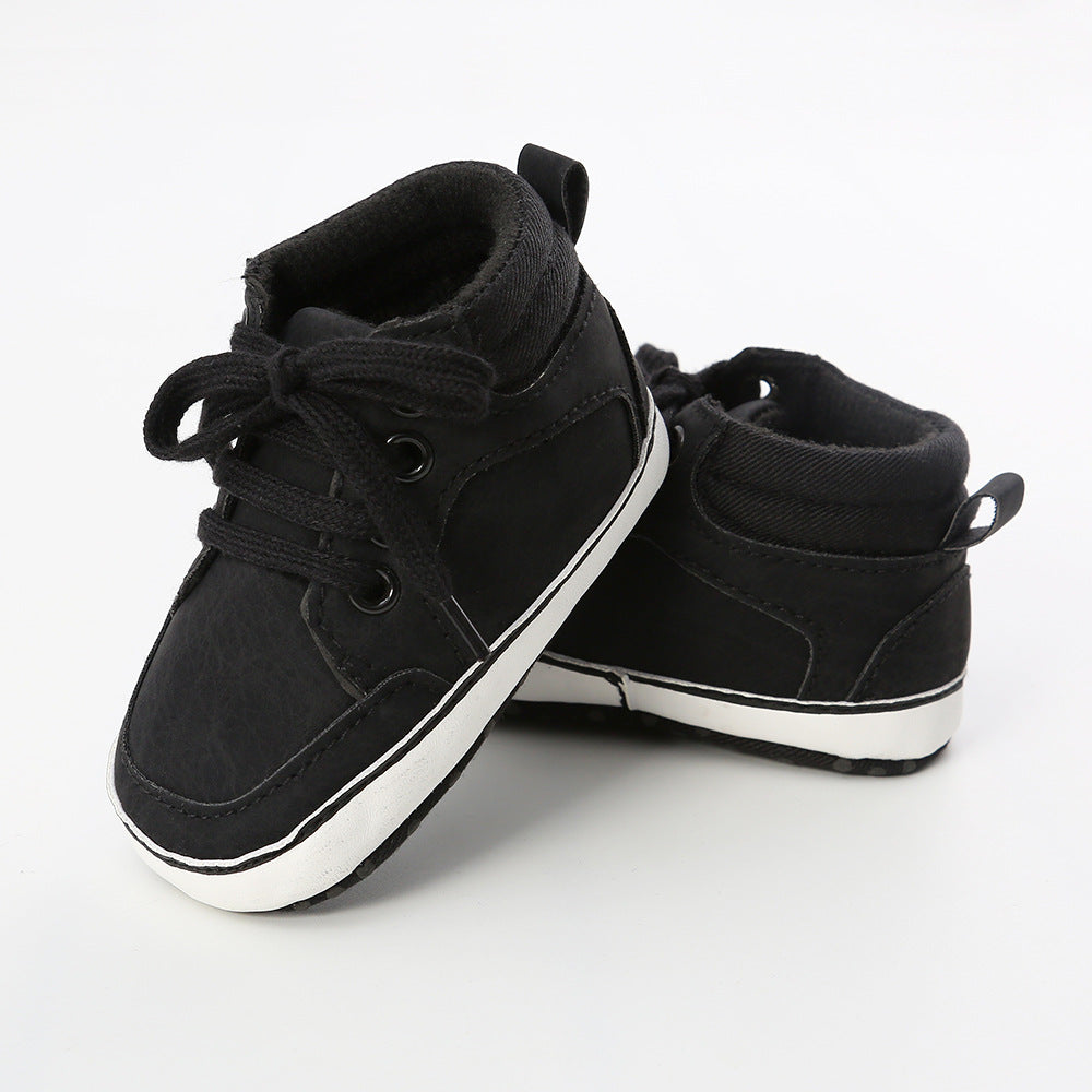 Baby Boy PU Leather Sneakers - 0912 - quixoticmuses