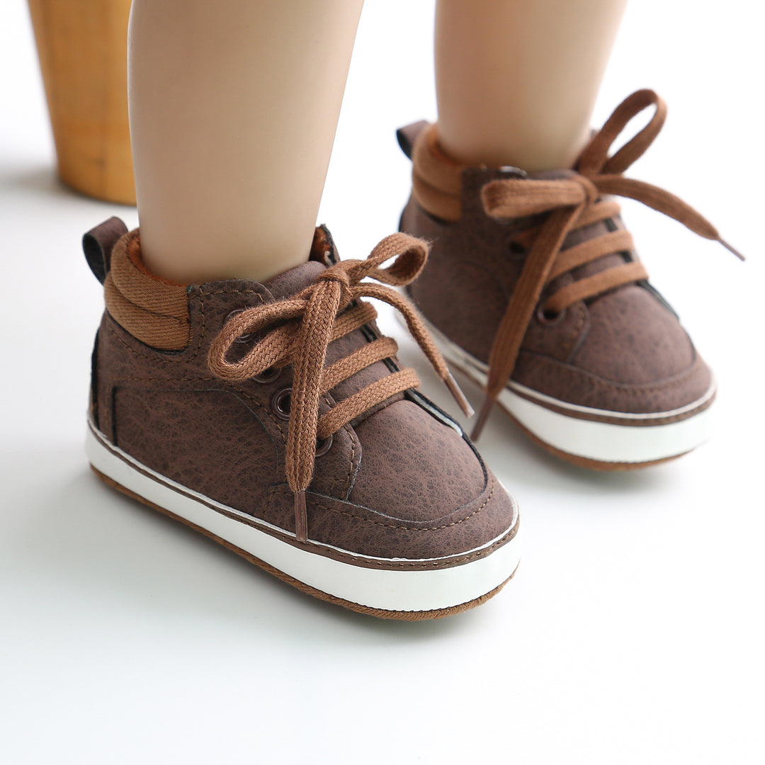 Baby Boy PU Leather Sneakers - 0912 - quixoticmuses