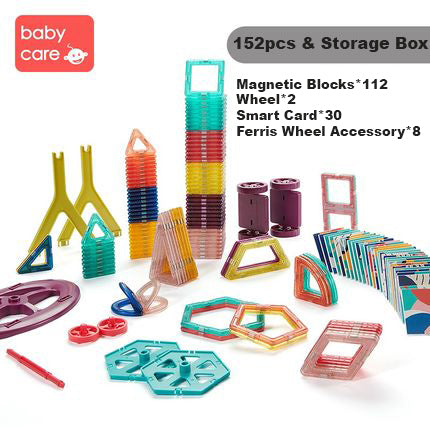 Babycare Baby & Kids Magnetic Building Blocks Set Early Educational Toy - quixoticmuses