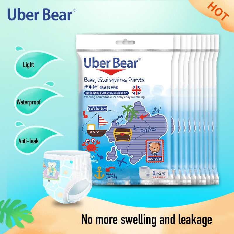 Uber Bear Baby Disposable Swimming Pants Diaper Anti-leak - quixoticmuses