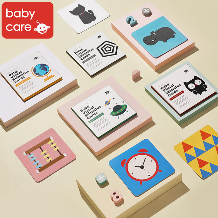 Baby Visual Stimulus Cards Early Education Card Visual Card Color Card Four Packs - quixoticmuses