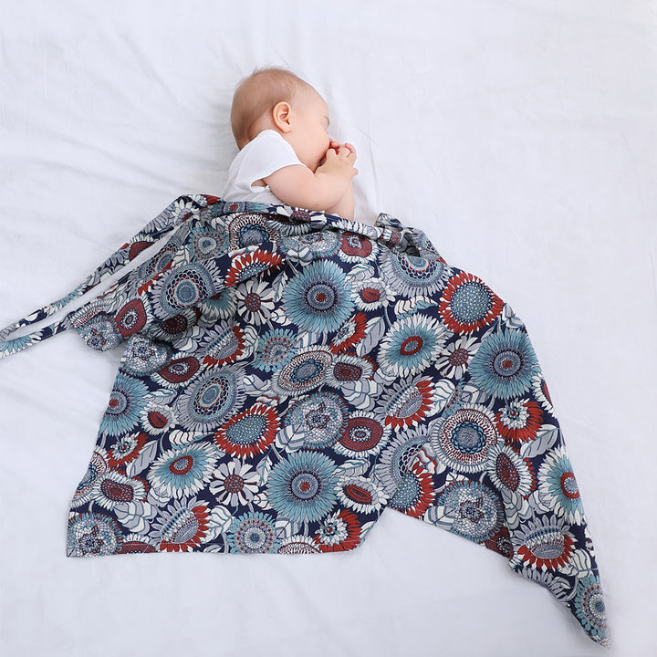 Breathable Cotton Baby Feeding Nursing Cover Mummy Breastfeeding Cover Poncho Shawl Stroller Blanket - quixoticmuses