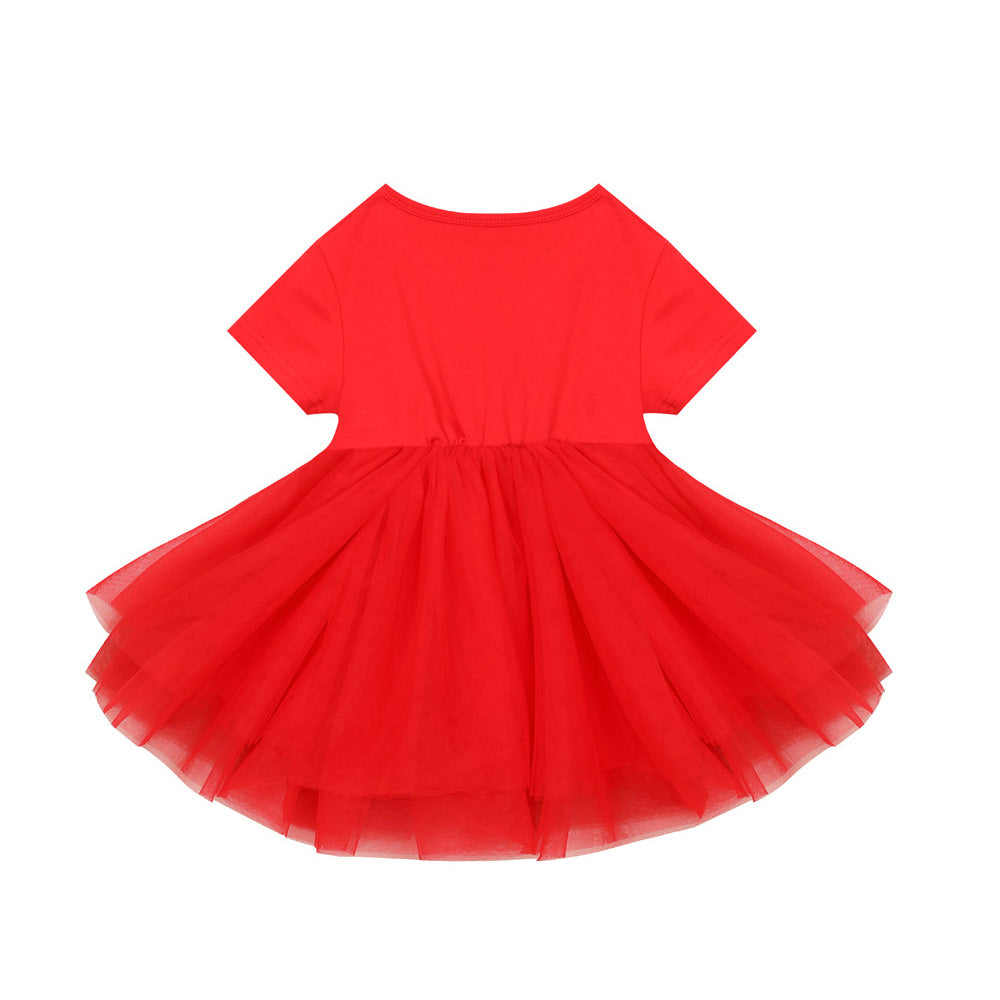 Baby Kids Christmas Outfit Red Reindeer Dress - quixoticmuses