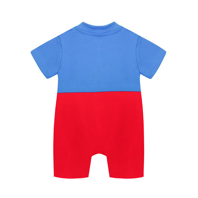 Baby Red n Blue Cheongsam Year of Rabbit Romper - quixoticmuses