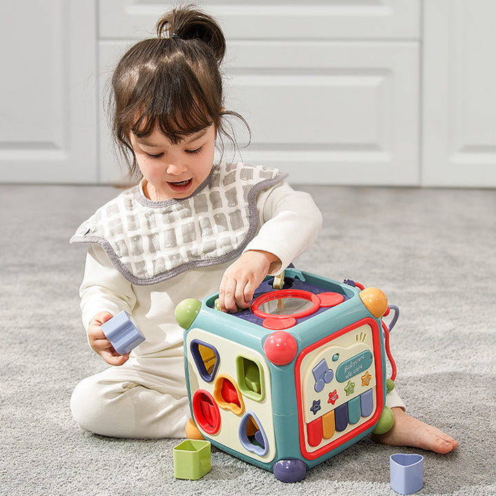 Babycare Baby Activity Box - 6 Sides Multi-Functional Early Educational Toy - quixoticmuses