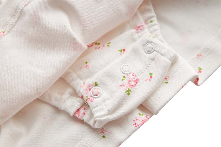 [ZBG04] Baby Girl White w Pink Rose Bodysuit Dress n Pink Cardigan w I Love Mummy 2 Pc Set - quixoticmuses