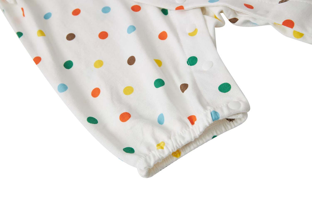 Baby Kimono Romper Colorful Polka Dots - quixoticmuses