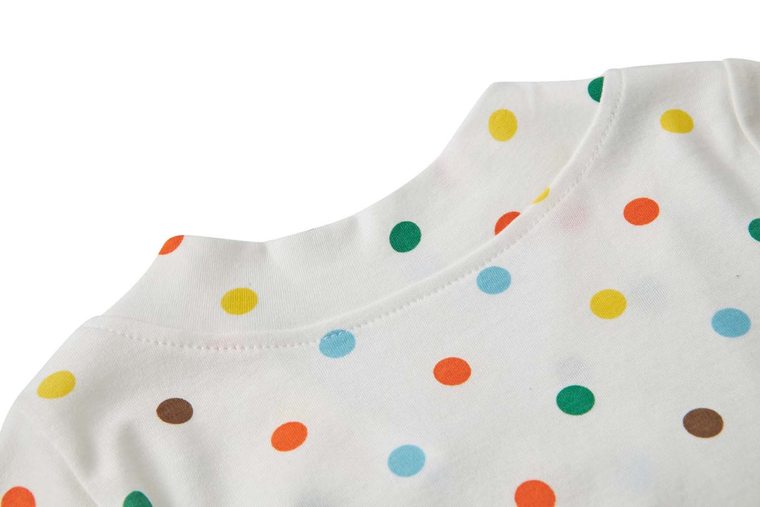 Baby Kimono Romper Colorful Polka Dots - quixoticmuses