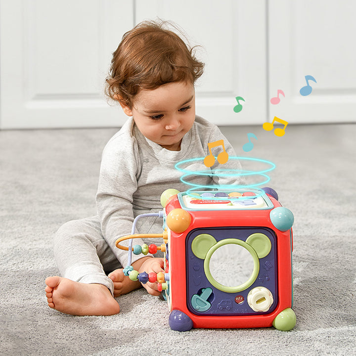 Babycare Baby Activity Box - 6 Sides Multi-Functional Early Educational Toy - quixoticmuses