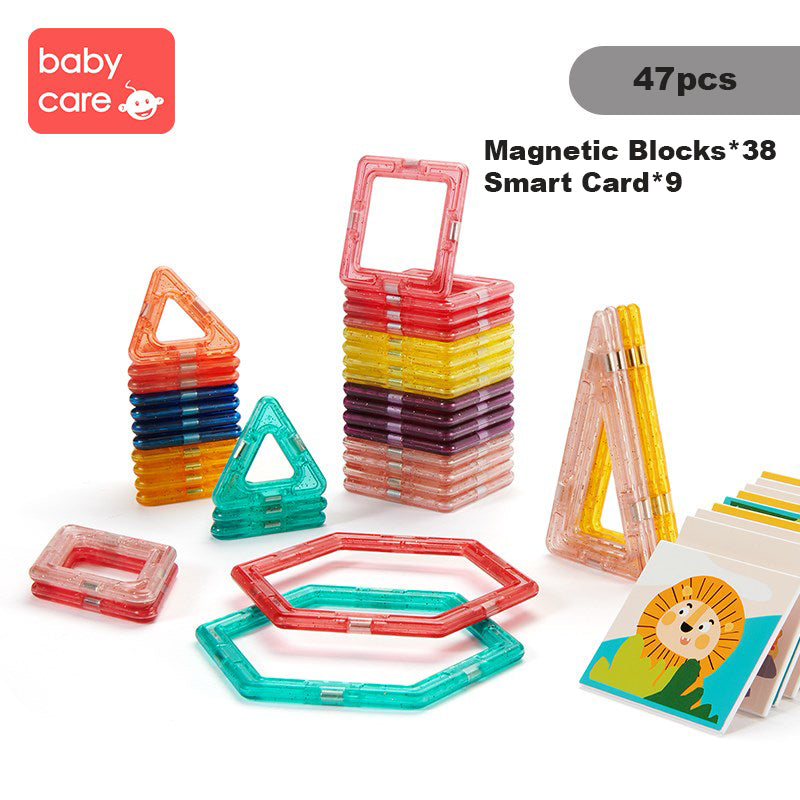 Babycare Baby & Kids Magnetic Building Blocks Set Early Educational Toy - quixoticmuses