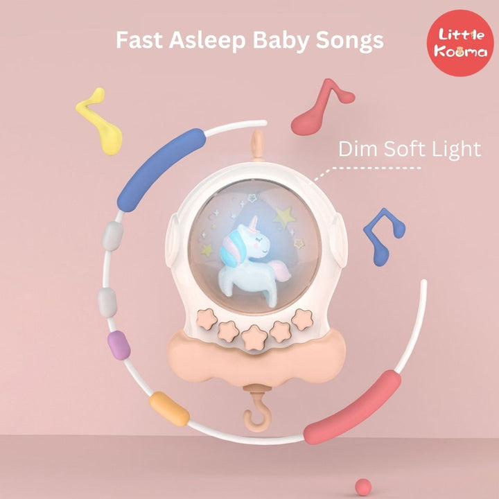 Baby Musical Crib Mobile with Night Lights and Rotation, Rattles, Comfort Toys for Newborn Infant Boys Girls Toddles - quixoticmuses