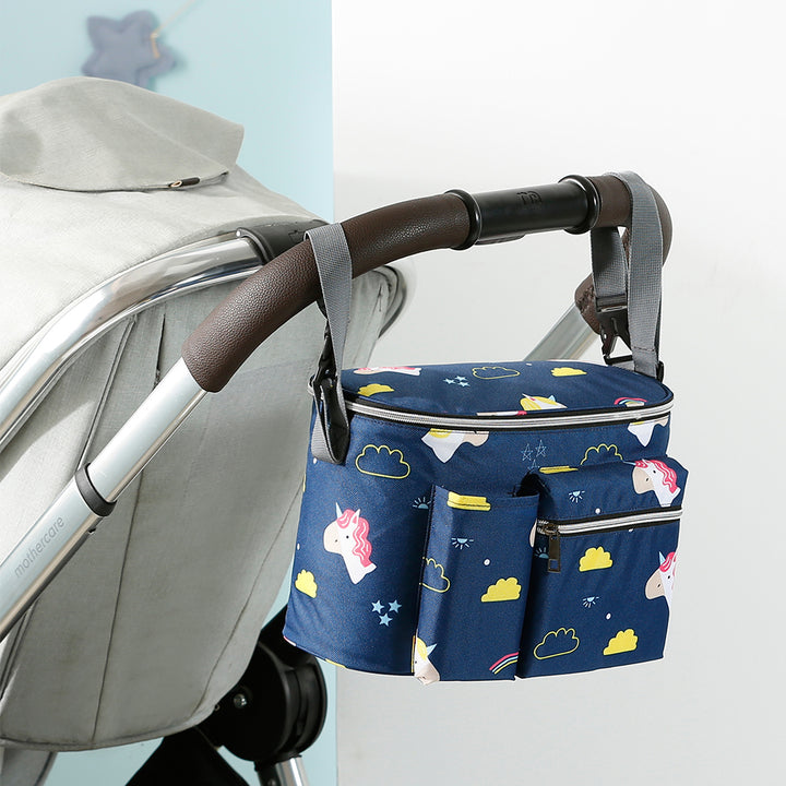 Baby Print Stroller Organizer Bag Pram Hang Pouch - quixoticmuses