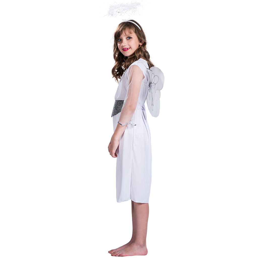 Kids Halloween Costume White Angel Set - quixoticmuses