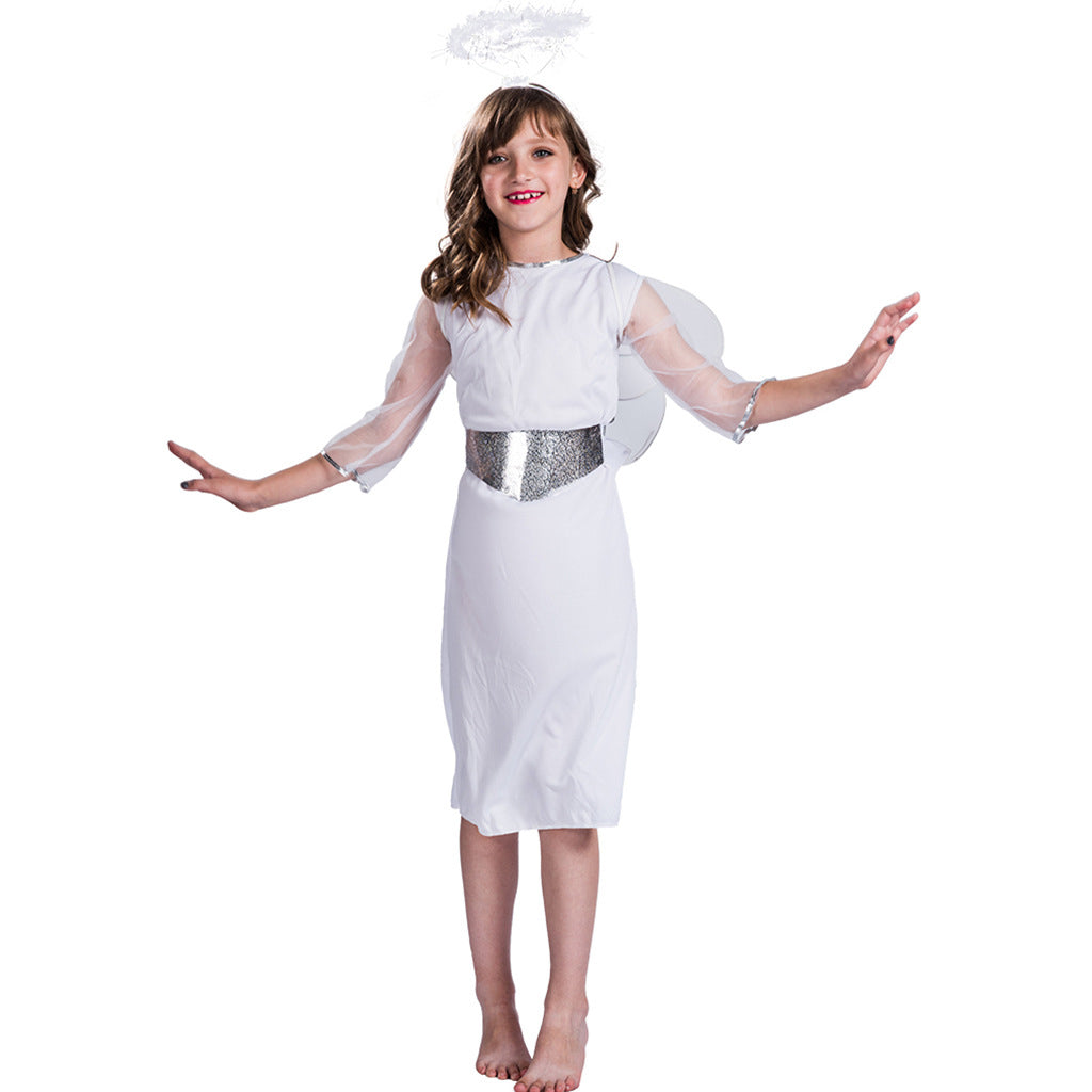 Kids Halloween Costume White Angel Set - quixoticmuses