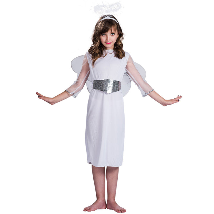 Kids Halloween Costume White Angel Set - quixoticmuses