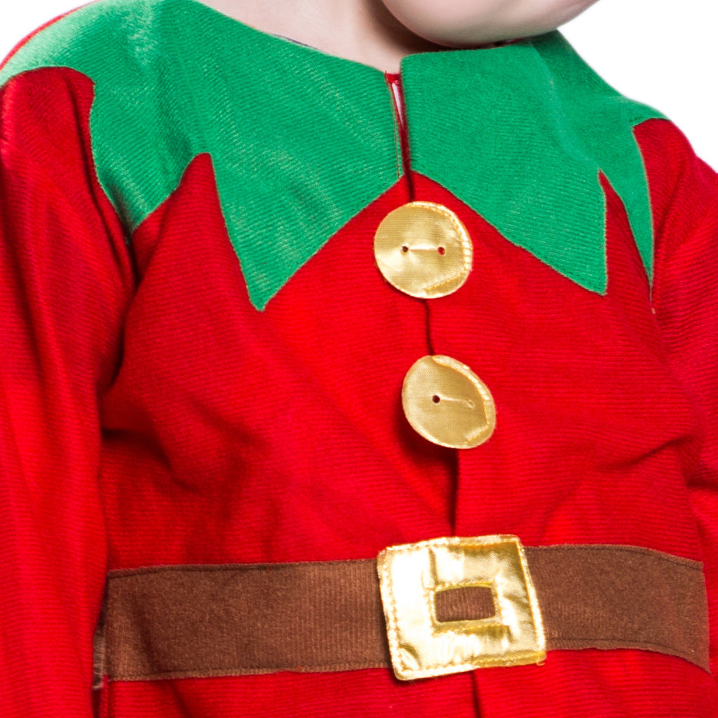 Kids Christmas Outfit Christmas Elf Red n Green Set - 1210 - quixoticmuses