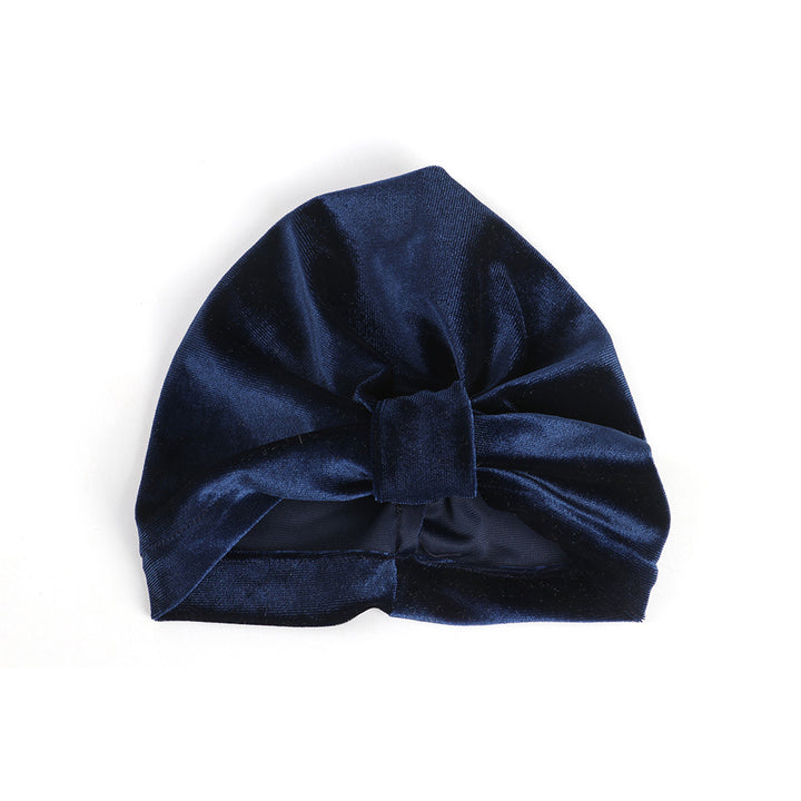 Baby Girl's Velour Turban Hat w Knot - 0816 - quixoticmuses