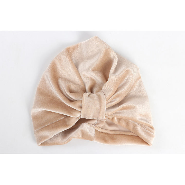 Baby Girl's Velour Turban Hat w Knot - 0816 - quixoticmuses