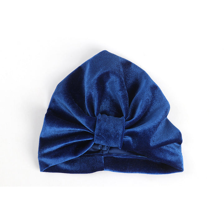 Baby Girl's Velour Turban Hat w Knot - 0816 - quixoticmuses