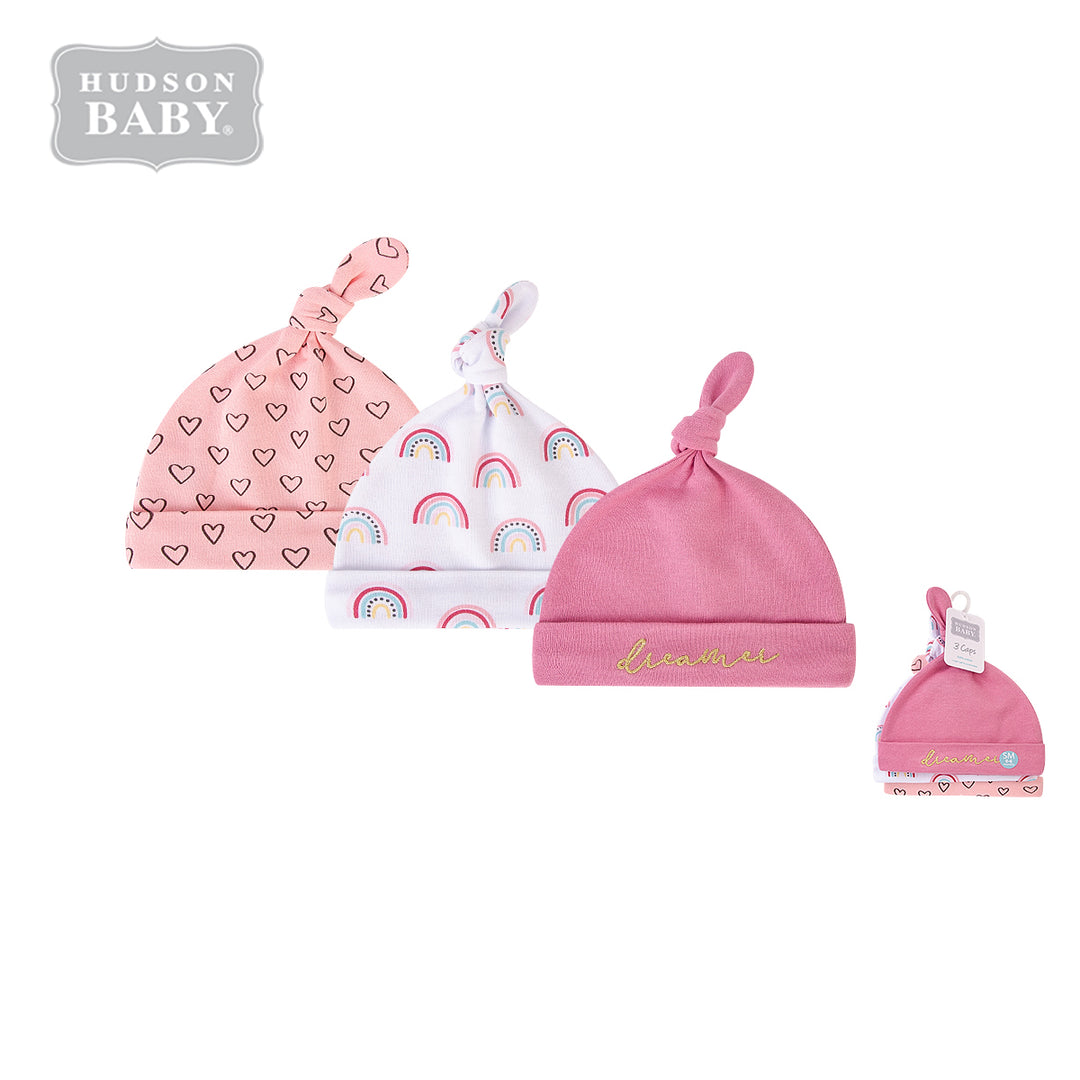 Baby Knot Beanie Hat 3 Pc 00104CH - quixoticmuses