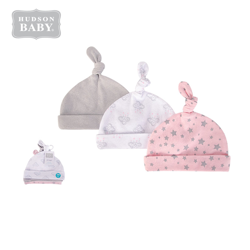 Baby Knot Beanie Hat 3 Pc 52304 - 1006 - quixoticmuses