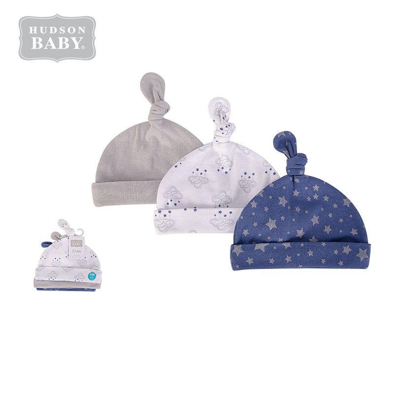 Baby Knot Beanie Hat 3 Pc 52309 - 1006 - quixoticmuses