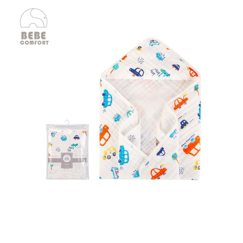 Bebe Comfort Baby Muslin Hooded Swaddle Blanket 76 x 76cm BC51501 - quixoticmuses