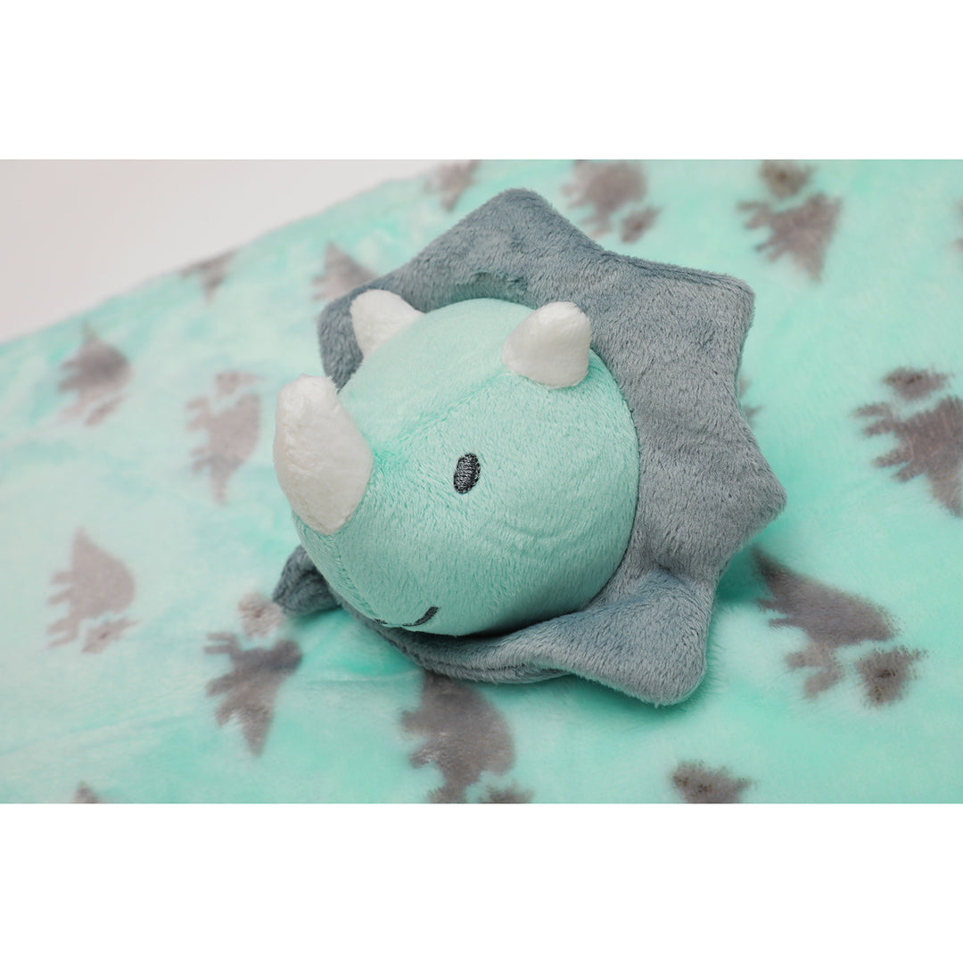 Personalised Customized Luvable Friends Plush Blanket With Triceratops 16517 - quixoticmuses