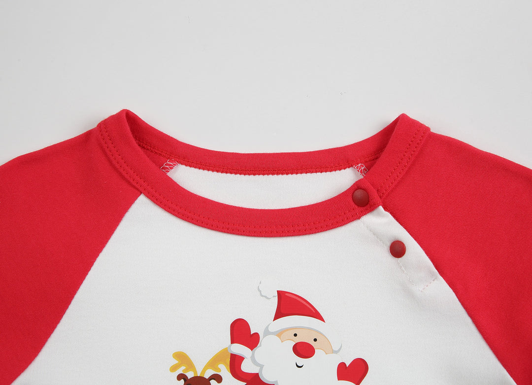 Baby Christmas Outfit Merry Christmas Santa Long Sleeve Bodysuit n Pants Two Piece Set - quixoticmuses