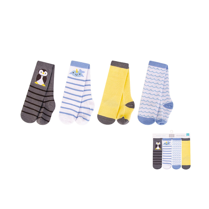 Hudson Baby Knee High Socks 4 Pairs Pack 00821CH - quixoticmuses