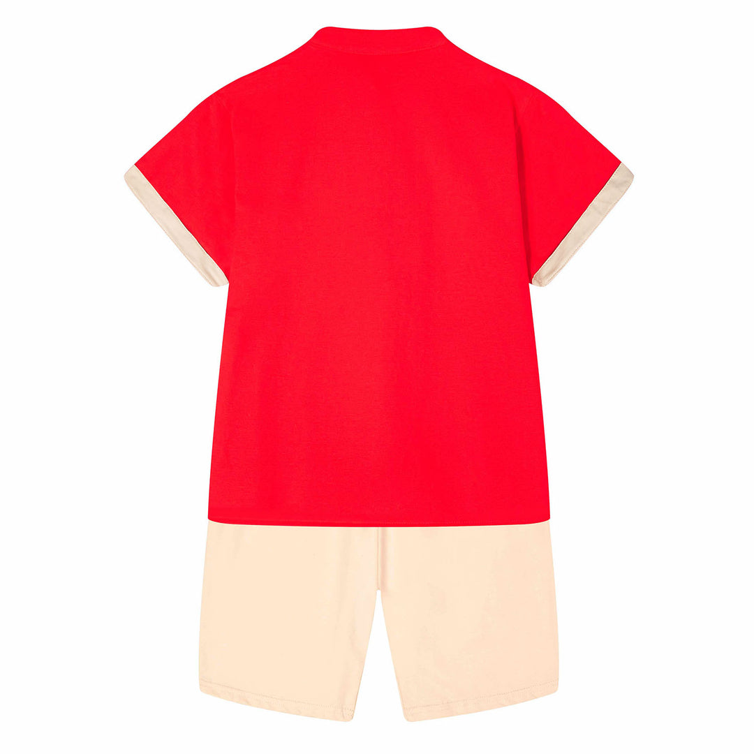 [Pre-order] Baby Kids Boys Cheongsam Set Dancing Lion Top n Shorts CNY Chinese New Year Outfit - quixoticmuses