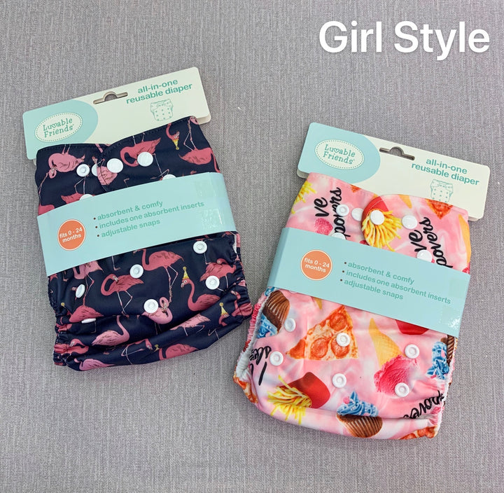 All In One Reusable Washable Adjustable Cloth Diapers Cover Baby Nappy 03973 - 0805 - quixoticmuses