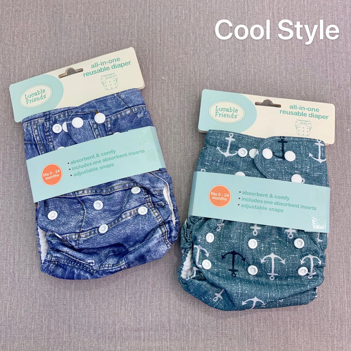 All In One Reusable Washable Adjustable Cloth Diapers Cover Baby Nappy 03973 - 0805 - quixoticmuses