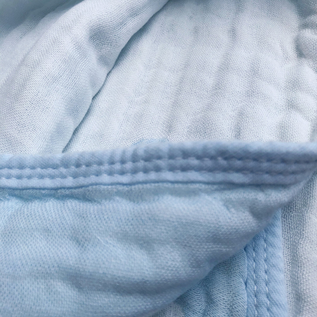 Baby Muslin Blanket 6 Layers Giraffe Clouds - quixoticmuses