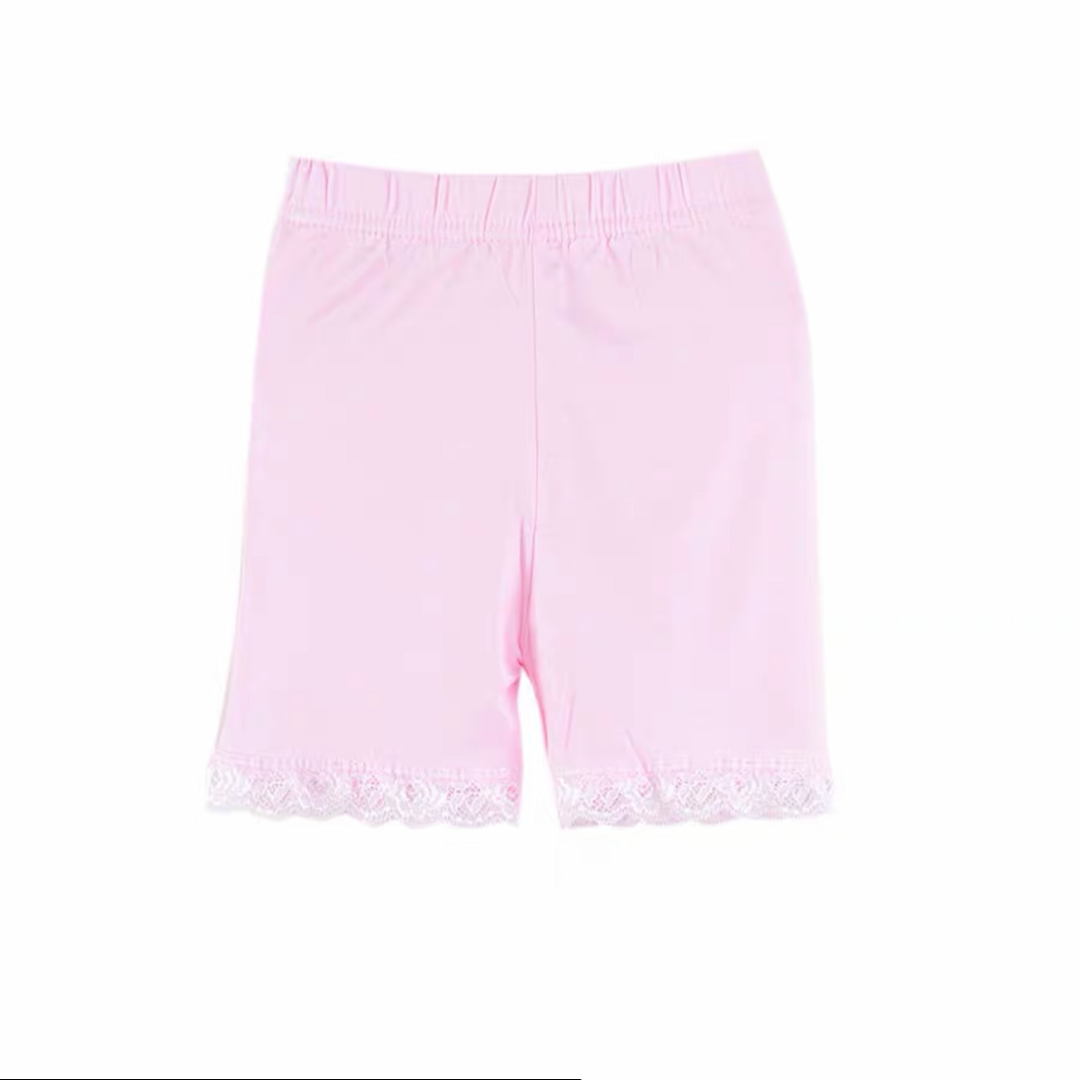 Baby Kids Girls Lace Solid Colour Safety Pants Shorts - quixoticmuses