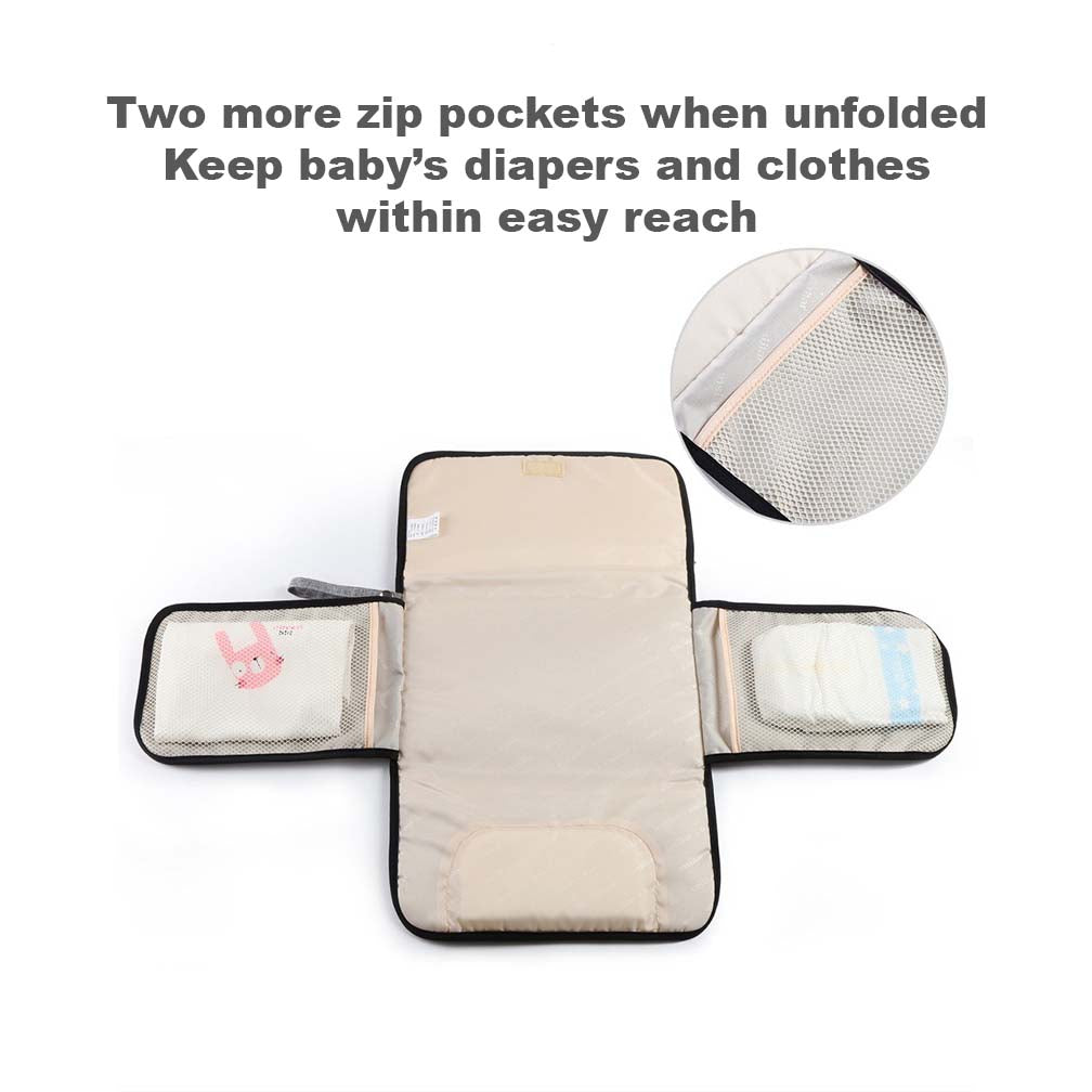 Baby Portable Diaper Changing Pad Waterproof Travel Changing Mat Station - quixoticmuses