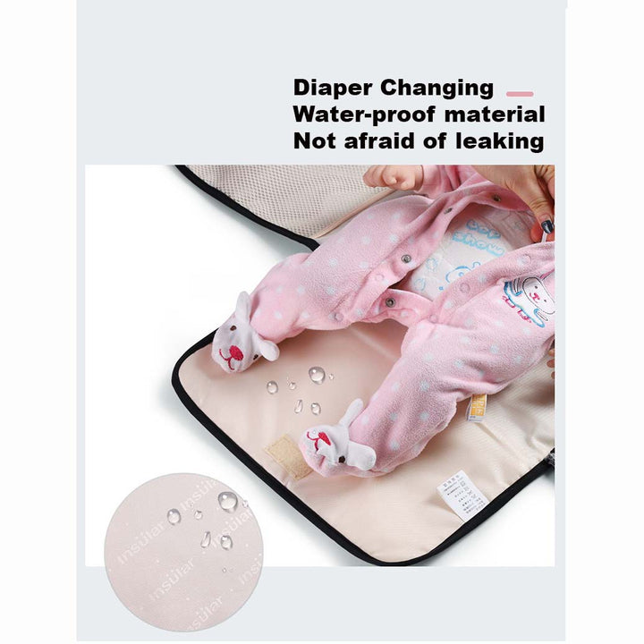 Baby Portable Diaper Changing Pad Waterproof Travel Changing Mat Station - quixoticmuses