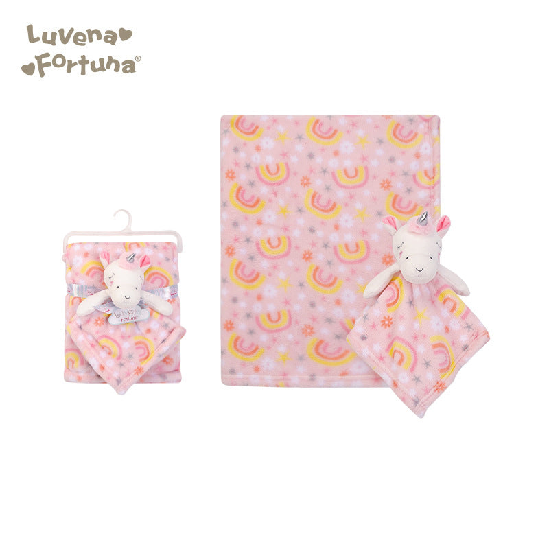 Luvena Fortuna Plush Blanket n Security Blanket R18663 - 0528 - quixoticmuses