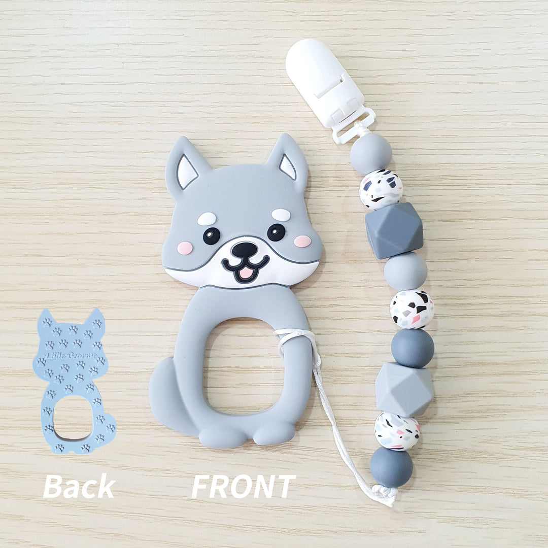 Cutie Shiba Baby Silicone Teether Set - quixoticmuses