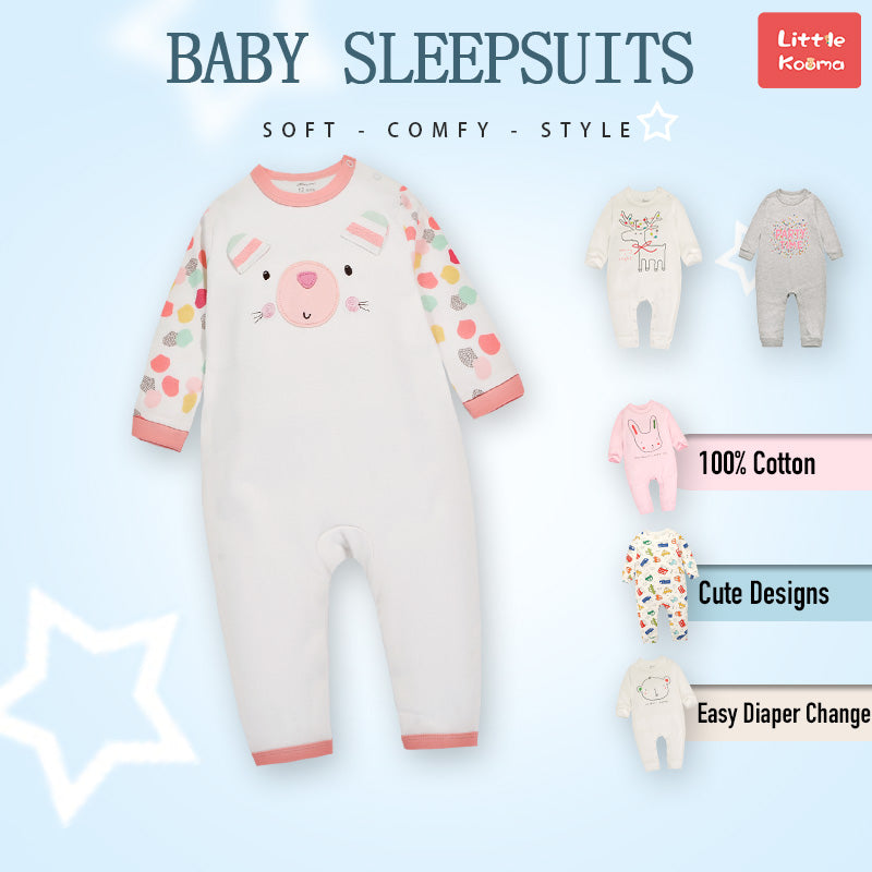 Baby Bear Colorful Sleeves Jumpsuit All In One - quixoticmuses