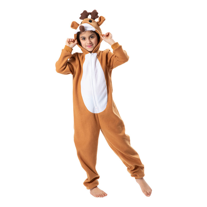 Kids Christmas Outfit Reindeer Elk Costume - quixoticmuses