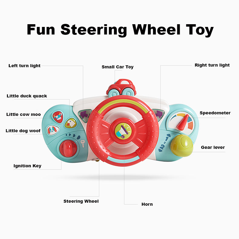 Babycare Baby Steering Wheel Driving Toy - quixoticmuses