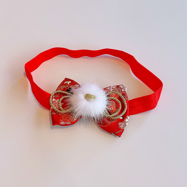 Chinese New Year CNY Baby Girl's Headband Headwrap Hair Accessories - quixoticmuses