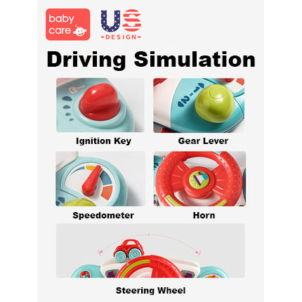 Babycare Baby Steering Wheel Driving Toy - quixoticmuses