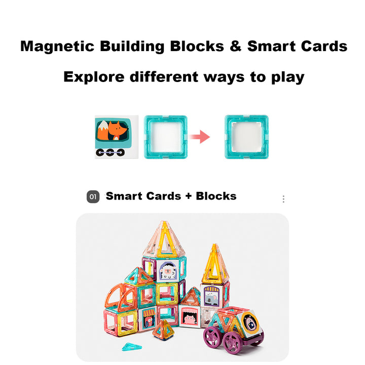 Babycare Baby & Kids Magnetic Building Blocks Set Early Educational Toy - quixoticmuses